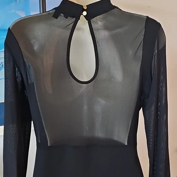 Iris Black Long Sleeve Dress - Picture 3 of 4